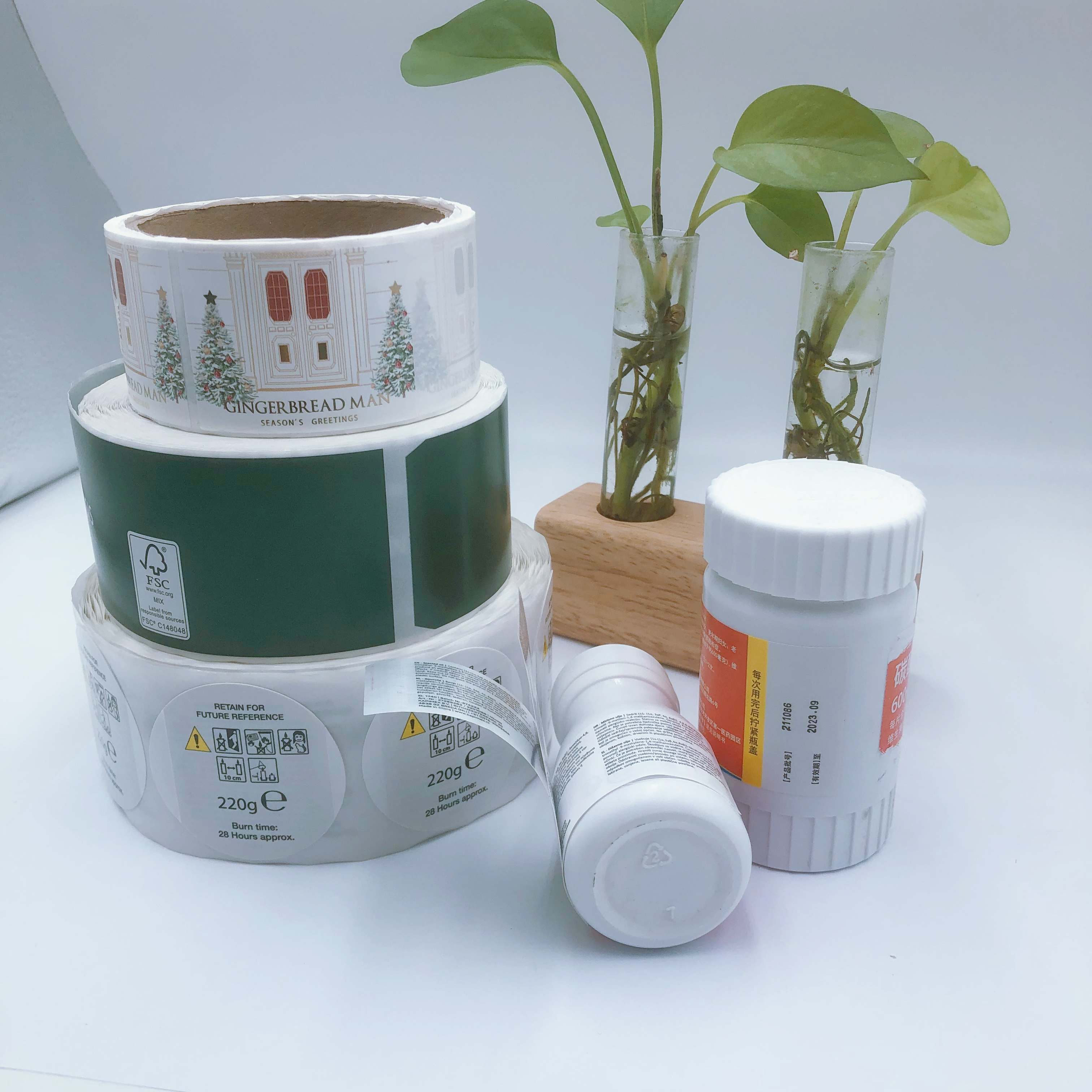 OEM Custom Wholesale Waterproof Vinyl OTC Labeling Tablet Supplement Pharmaceutical Stickers Labels