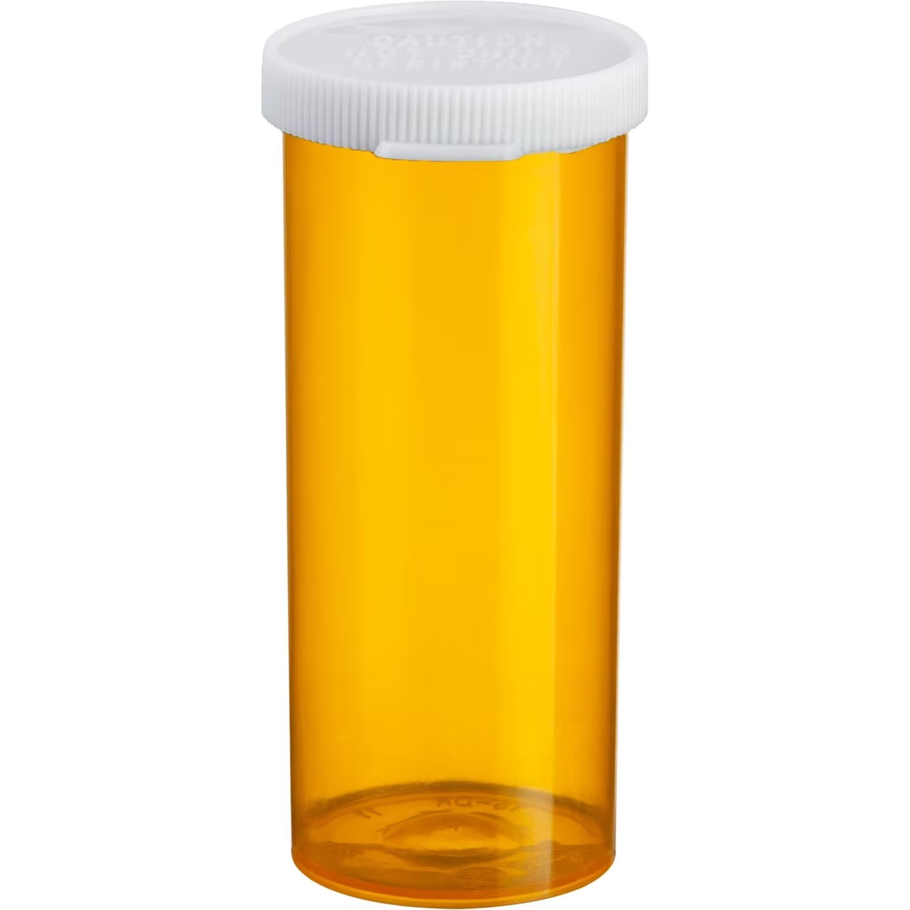 Custom Branded Prescription Vials with Push Down Snap Lids for Secure Storage of Solid Medications Tablets and Capsules