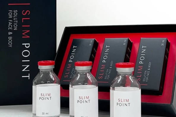 Slim Point Solution for Face &amp; Body - 30 Ml X 1 Vial (Vitamin B12) Lipolysis Injection for Fat Loss Solution