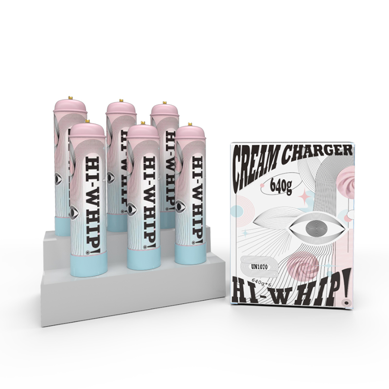 Hi-Whip 2kg Gas Cylinder Custom Packaging and Flavors Available Factory Direct Supply for Bulk Orders