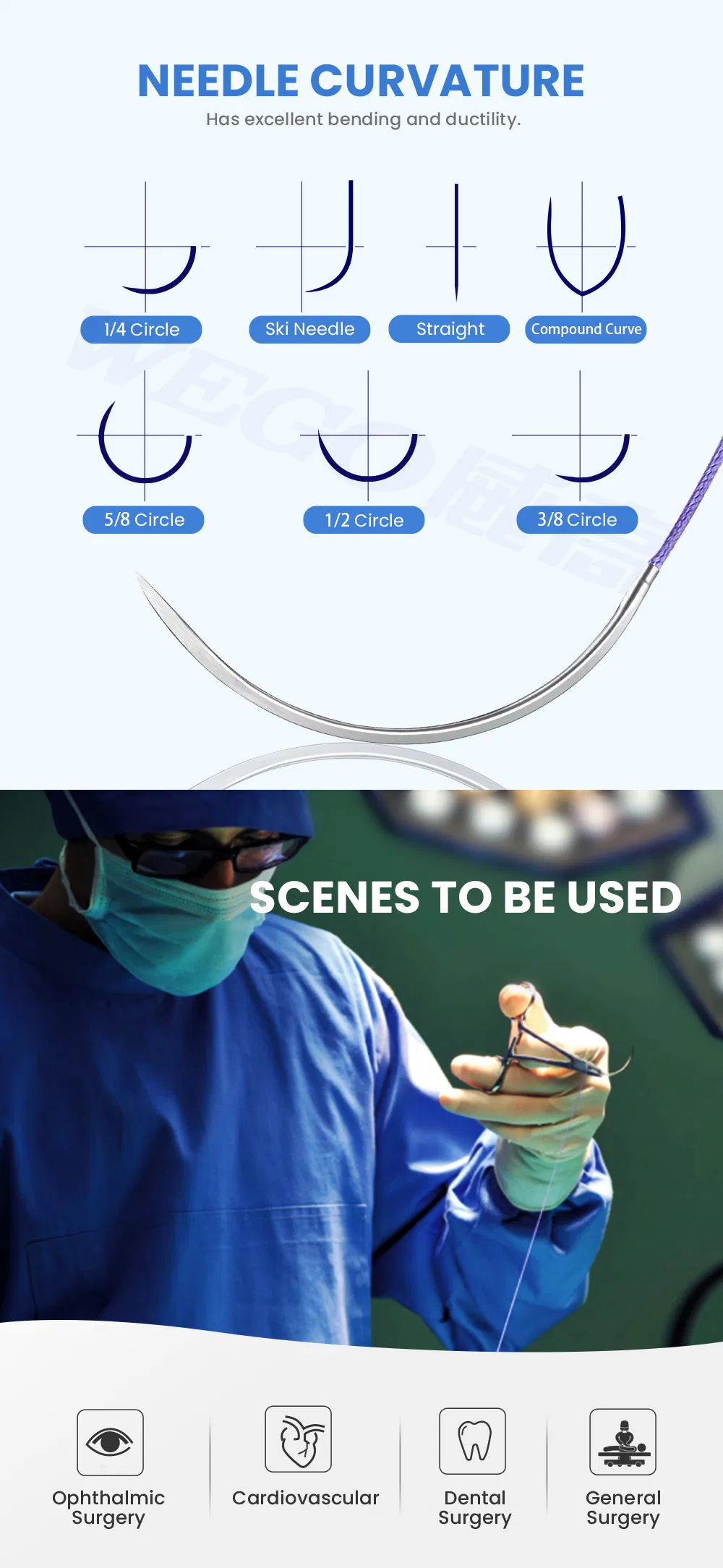 Violet PGA Surgical Suture with Palletizing