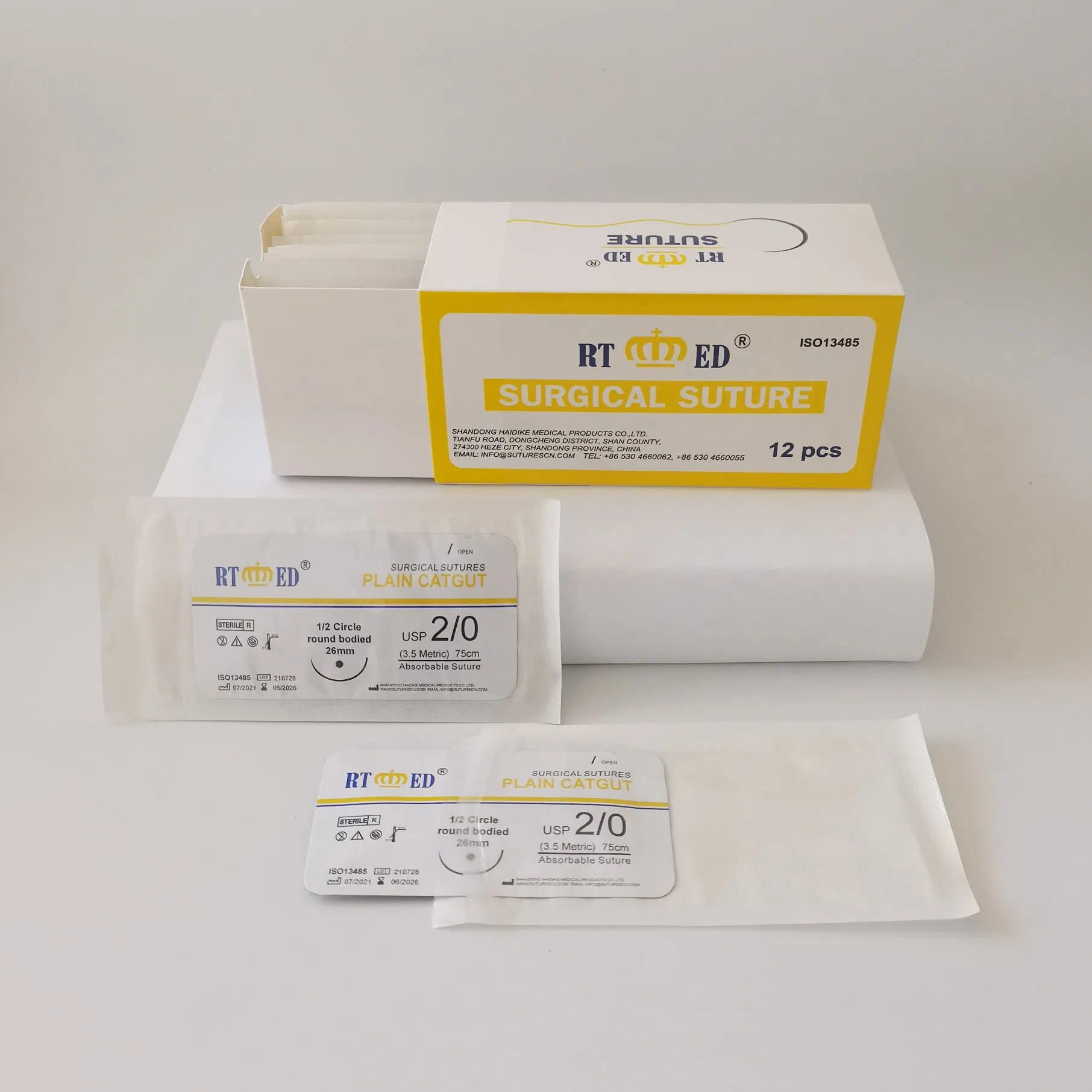 Sterile Veterinary Surgical Sutures PGA Pdo Silk Nylon Catgut Pet Suture Instrument for Cats and Dogs