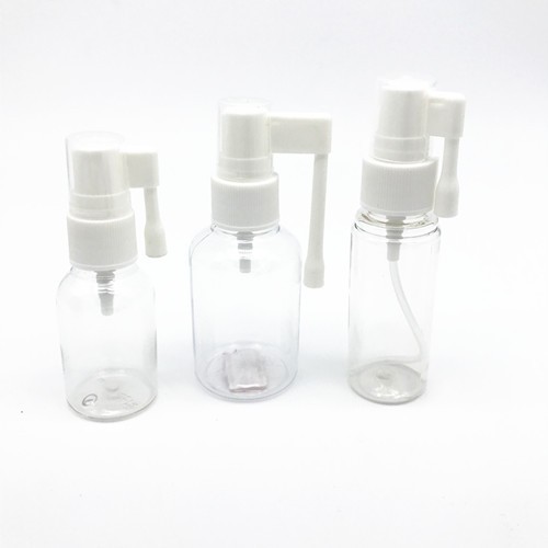 Fine Mist Sprayer Oral Sore Throat Spray 110mcg Metered Dosage for OTC Liquid Drugs Pill Bottle