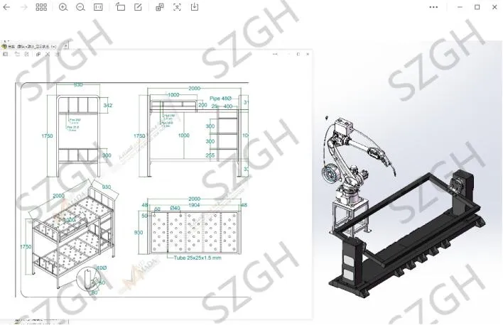 Multi-purpose industrial robot arm Laser welding industrial robot arm