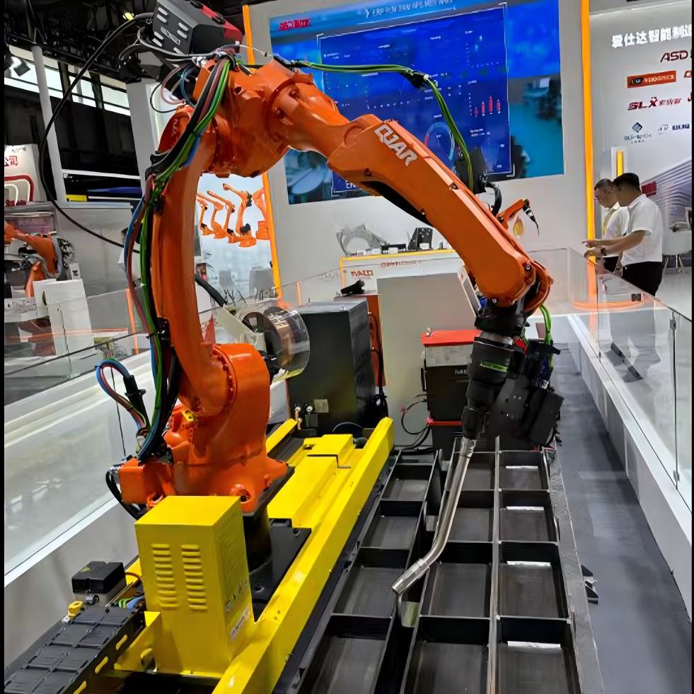 High Quality 6 Axis Robotic Arm Industrial H Beam Automatic Submerged Arc Welding Robot Rail Welding Station