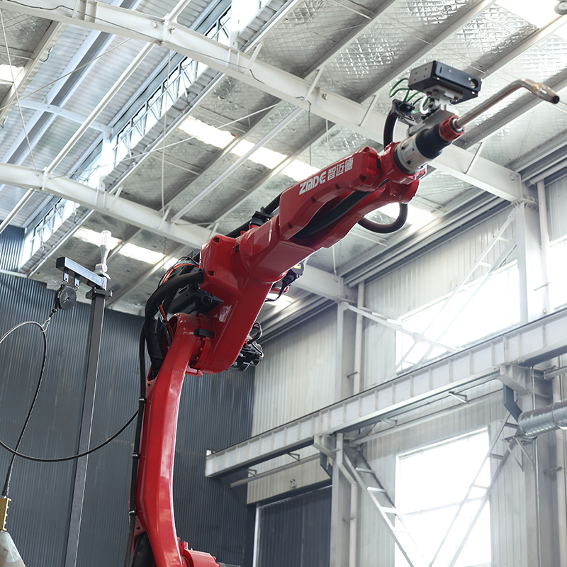 Zmde Trending Hot Selling 6 Axis Automatic Robotic Arm Welding Robot for Metal H Beam Steel Structure Automatic H Beam Processing Robotic Welding Robot Arm