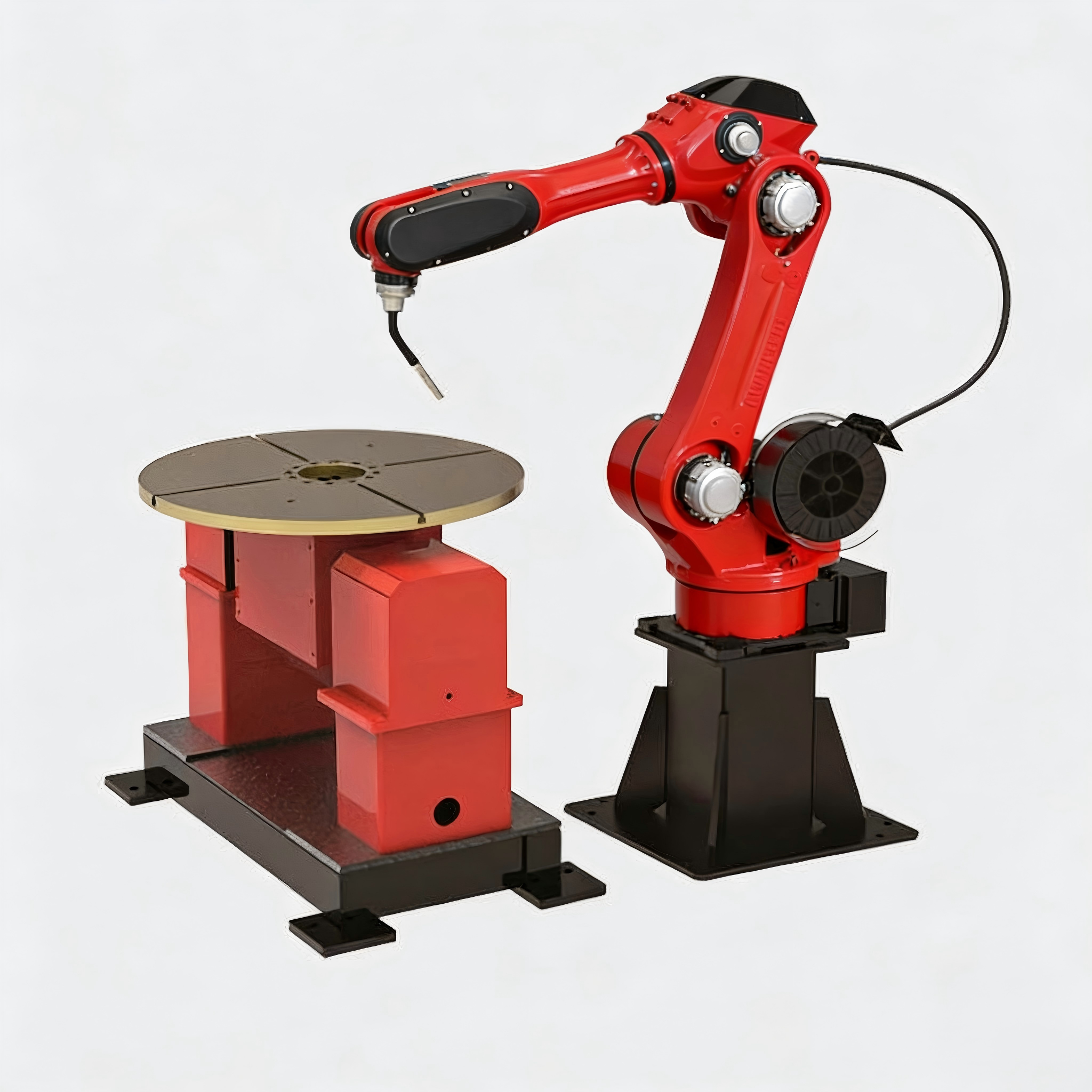 Flexible Robotic Welding Station with Rotary Table Positioner 6 Axis Industrial Welding Robot Arm