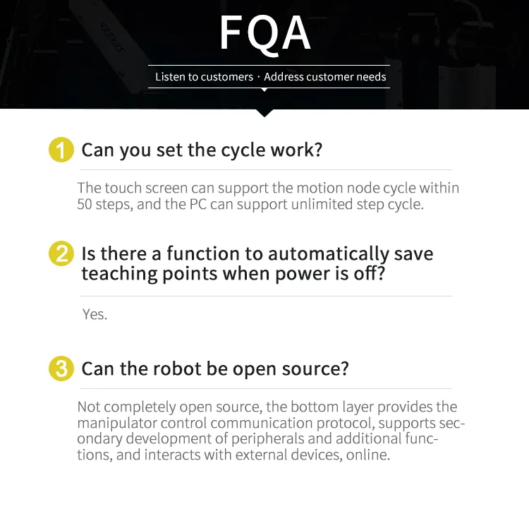 Robot Package Standard Package Details