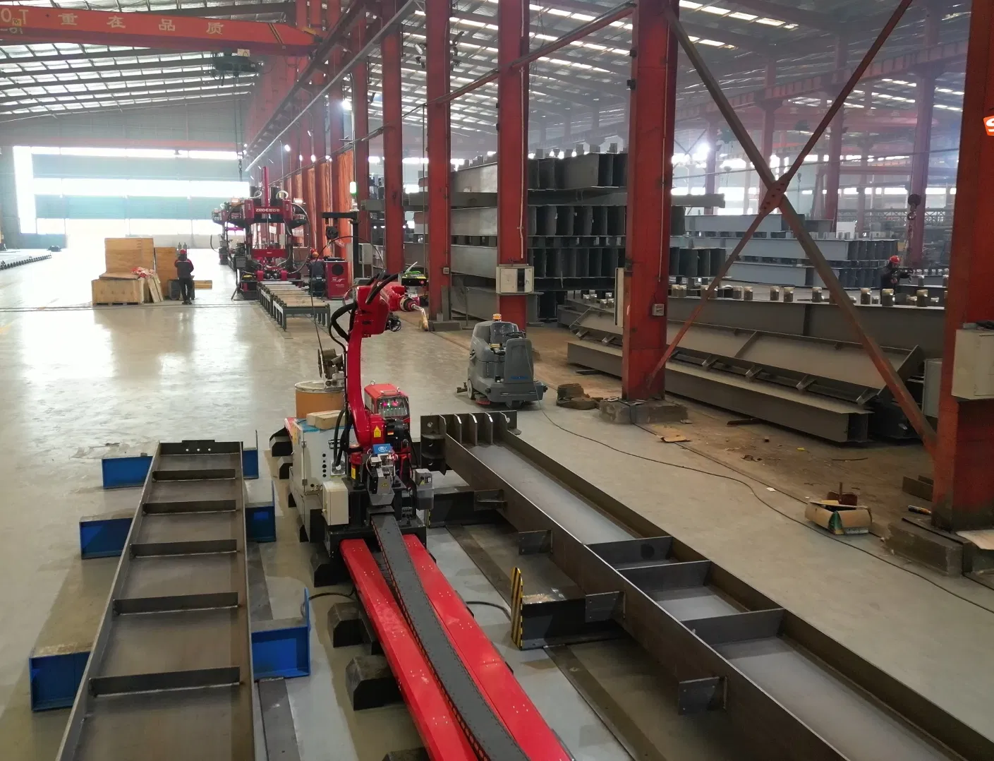 Zmde Heavy-Duty Ground Rail Welding Robot Arm for Steel Fabrication