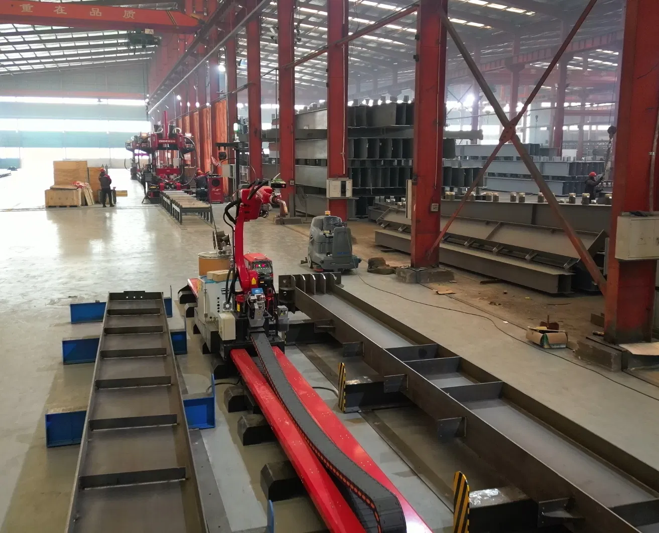 Zmde ISO/CE Certified H Beam T Beam Welding Robot Arm