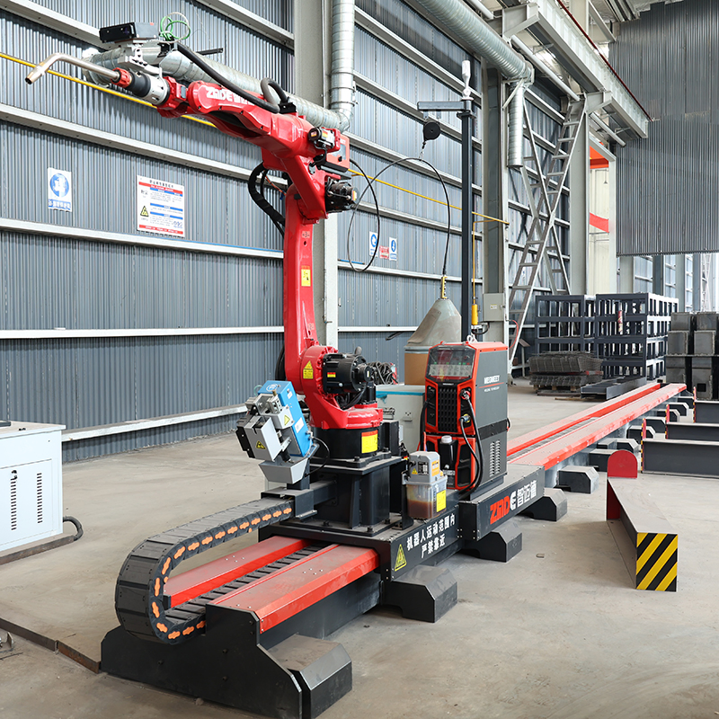 Zmde Trending Hot Selling 6 Axis Automatic Robotic Arm Welding Robot for Metal H Beam Steel Structure Automatic H Beam Processing Robotic Welding Robot Arm