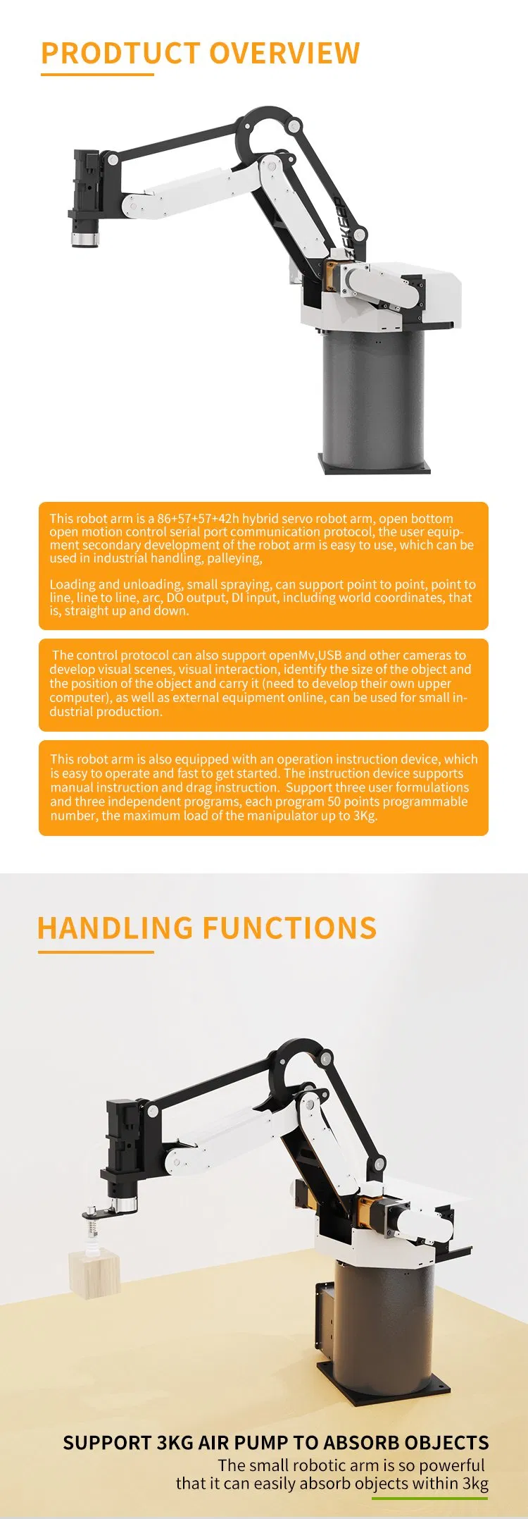 Industrial Robot Arm Mechanics