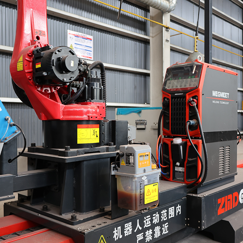 Zmde Trending Hot Selling 6 Axis Automatic Robotic Arm Welding Robot for Metal H Beam Steel Structure Automatic H Beam Processing Robotic Welding Robot Arm