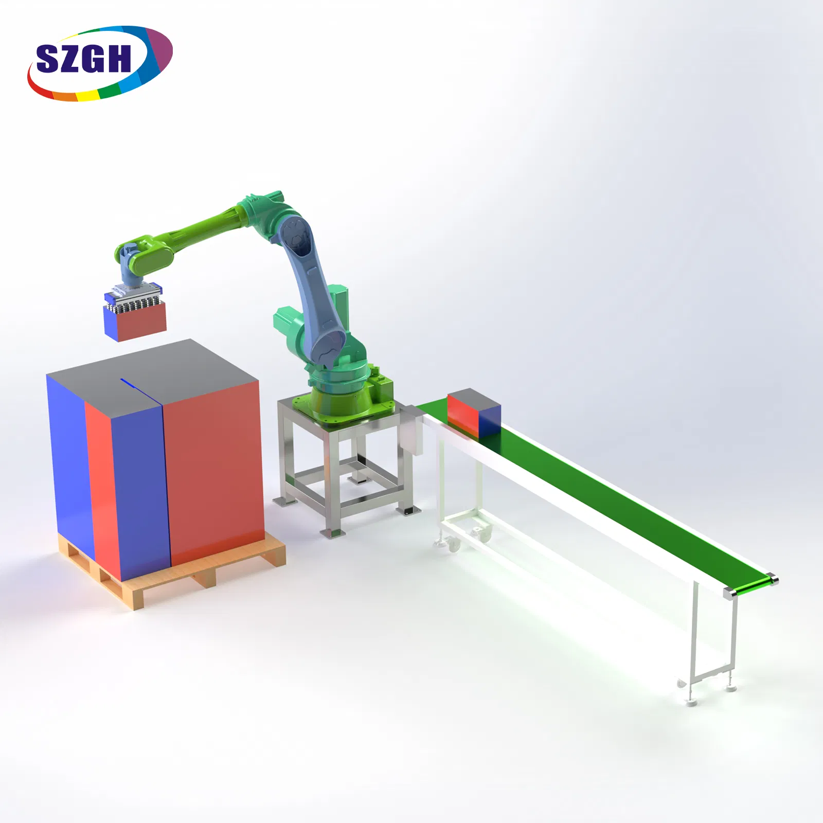 Smart 100 kg Robotic Arm for Automated Palletizing Solutions