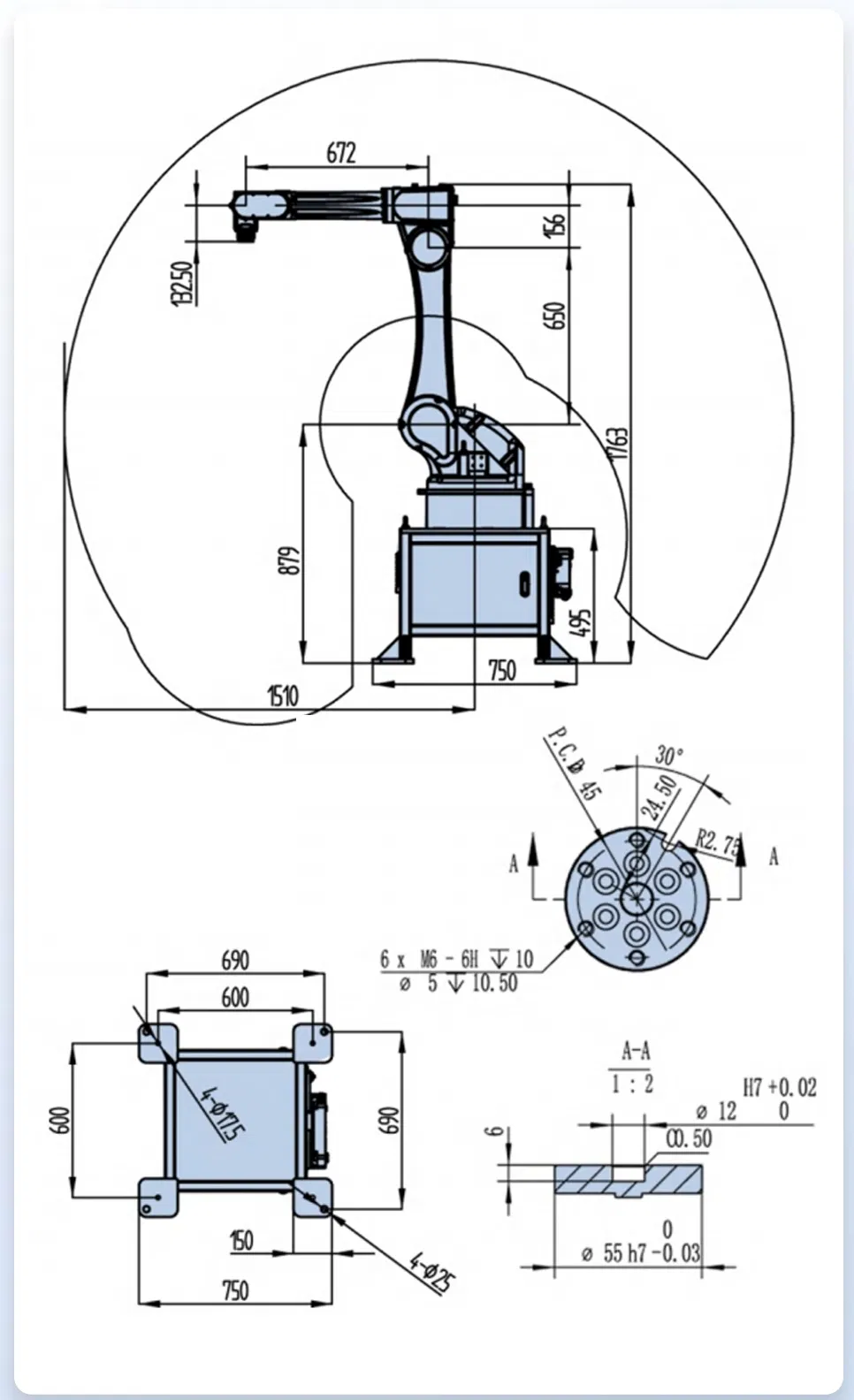 Axis Movement Range