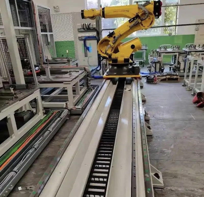 Heavy Duty 7th Axis Linear Rail System Long Travel Floor Track for Industrial Robot Automation