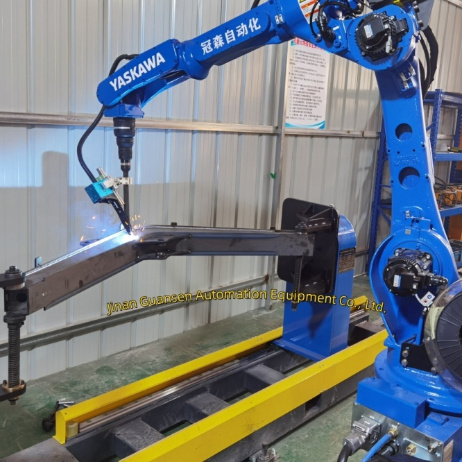 Professional Metal Carbon Steel Welding Solution: 6-Axis Industrial Welding Robot Controlled by a Customizable Positioner for Automated Welding