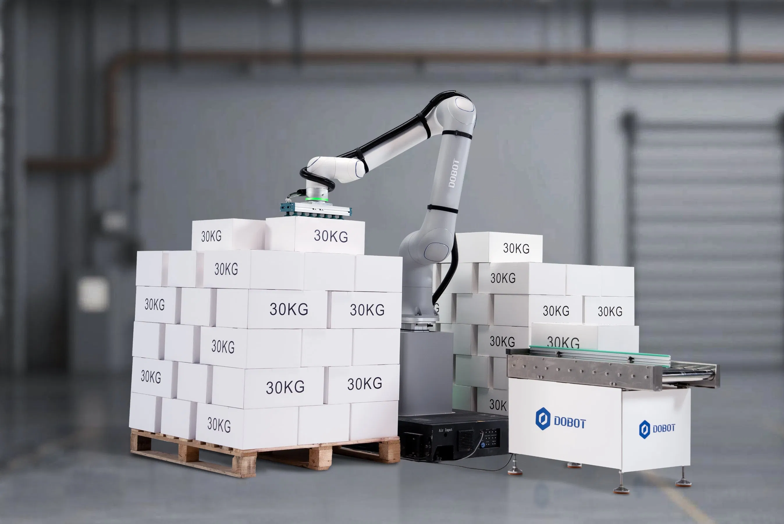 6-Axis Industrial Robot Arm with High Precision, Vision Camera &amp; Automatic Gripper for Automation