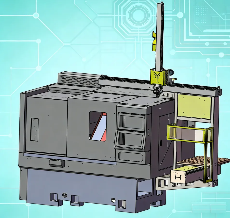 3-Axis Gantry Type Machine Loading