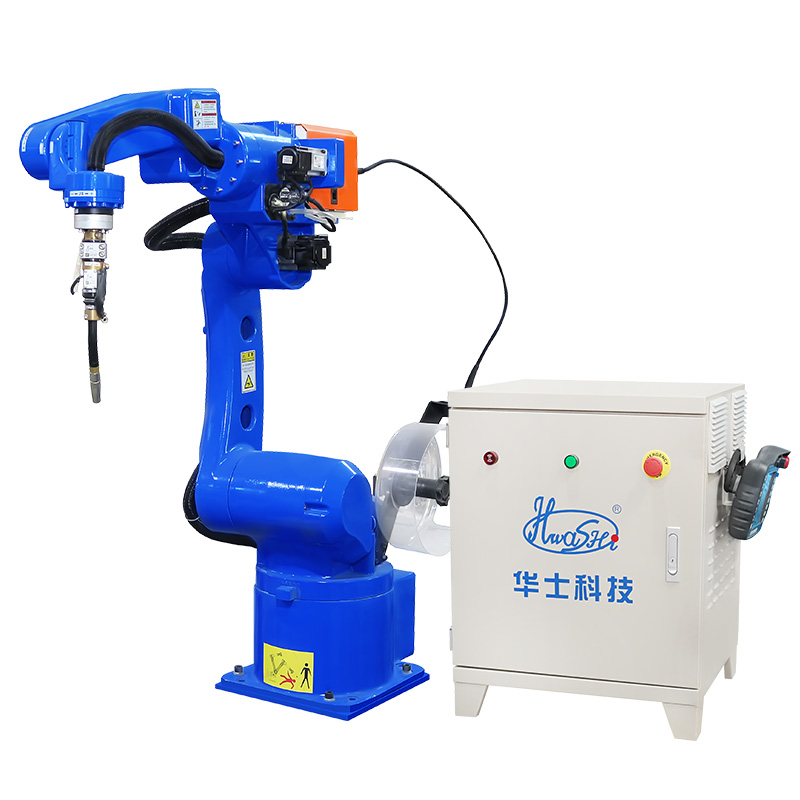 Hwashi 6 Axis Automatic Industrial Stainless Steel Electric Box TIG Welding Robot Arm Workstation Unit Possess Tracking Weld