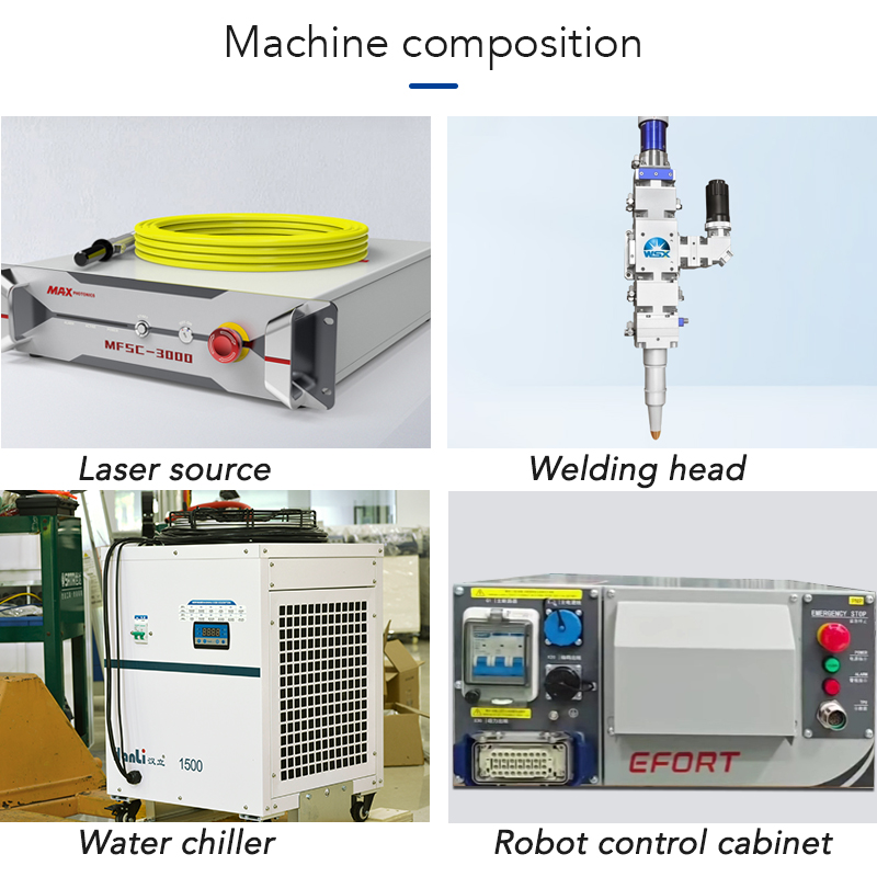 3D Robotic Arm 25KG Effective Load Welding Work Station for Metal Complex Spatial Joints &amp; Multi-Axis Assembly