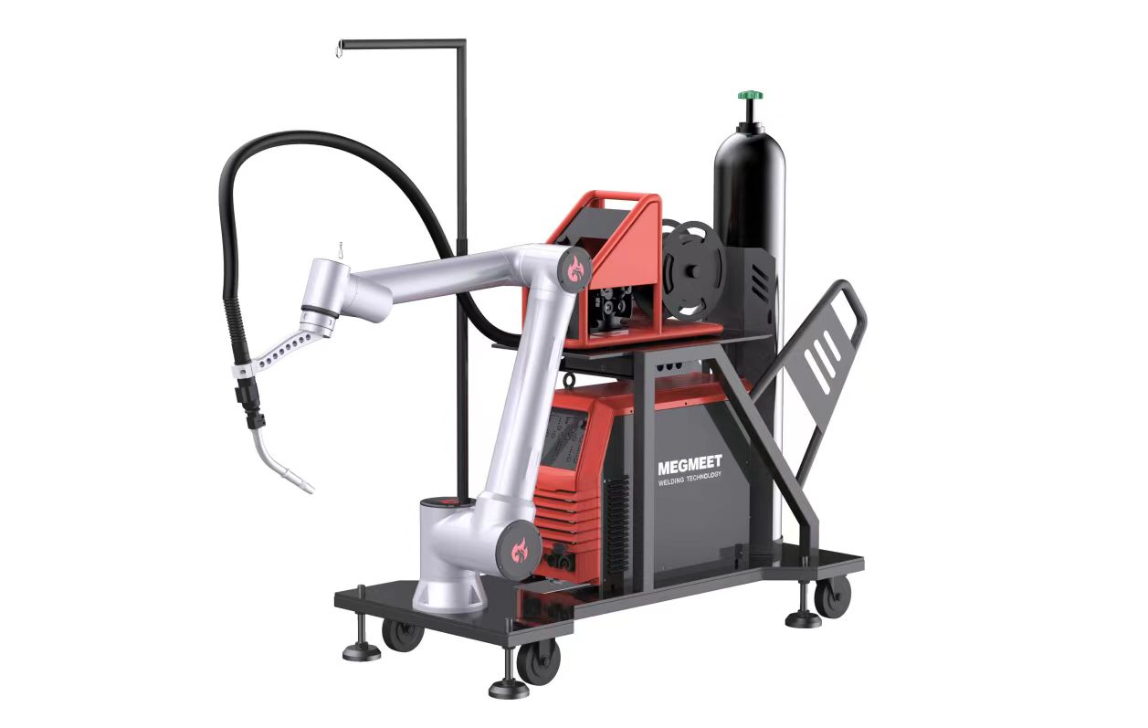 6-Axis Arm Arc Mig Mobile Welding Robot Workstation for Automated Welding of Pipe Steel Structures
