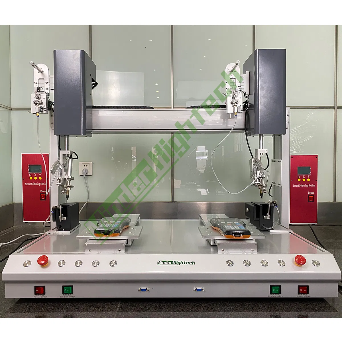 Automatic Soldering Machine Three-Axis Double Station PCB Circuit Board Tinning Robot