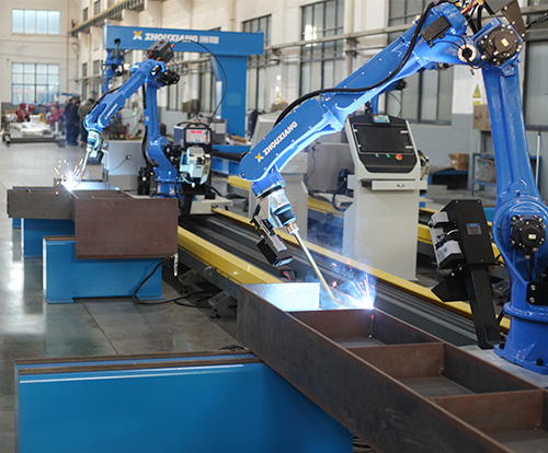 KUKA 6 Axis Robotic Arm Industrial H Beam Automatic Submerged Arc Welding Robot Rail Welding Station PLC Controlled Engine/Motor
