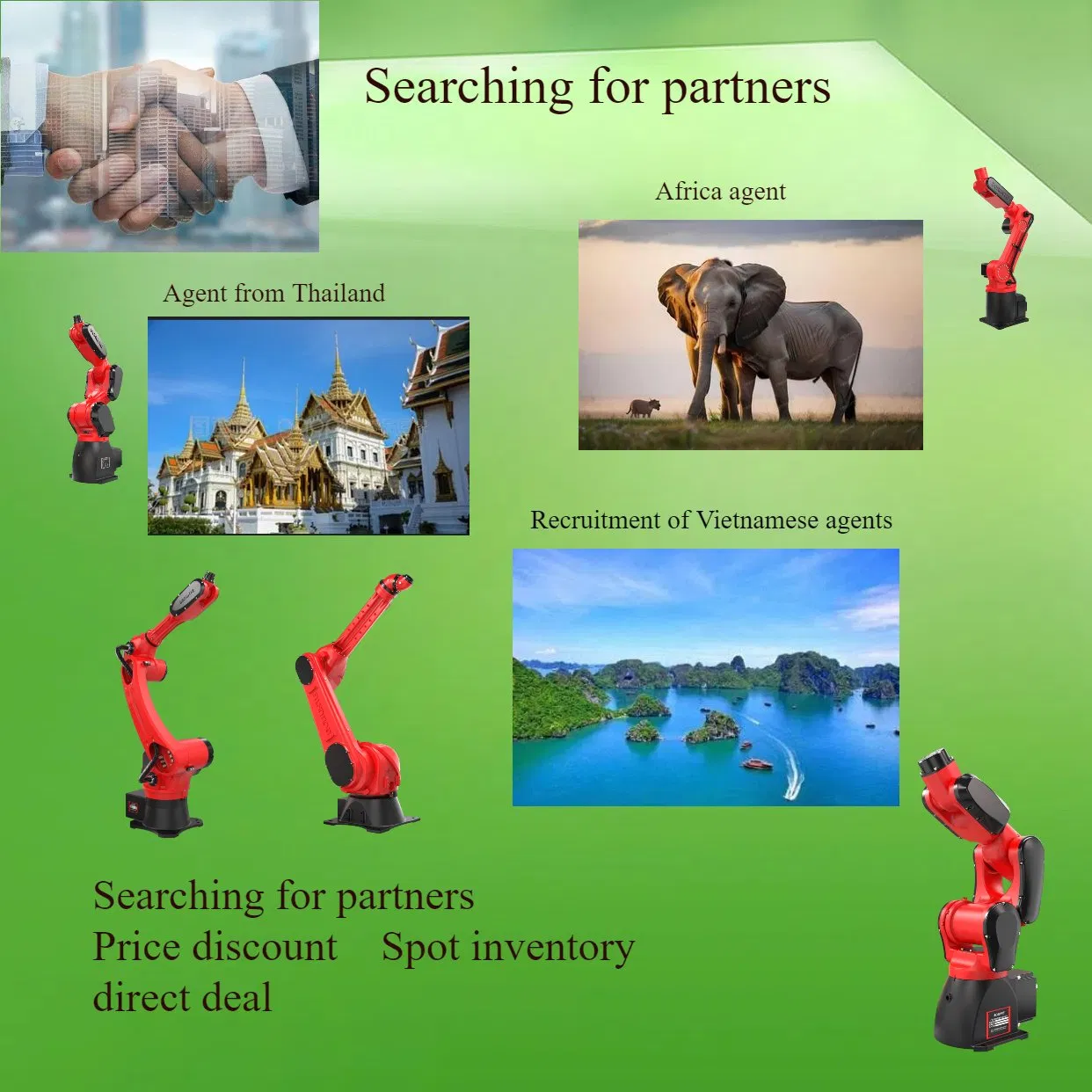 Looking for an Agent Mainly Engaged in The Production of Industrial Robotic Arms in China, with a Load of 5kg to 500kg and Discounted Spot Prices