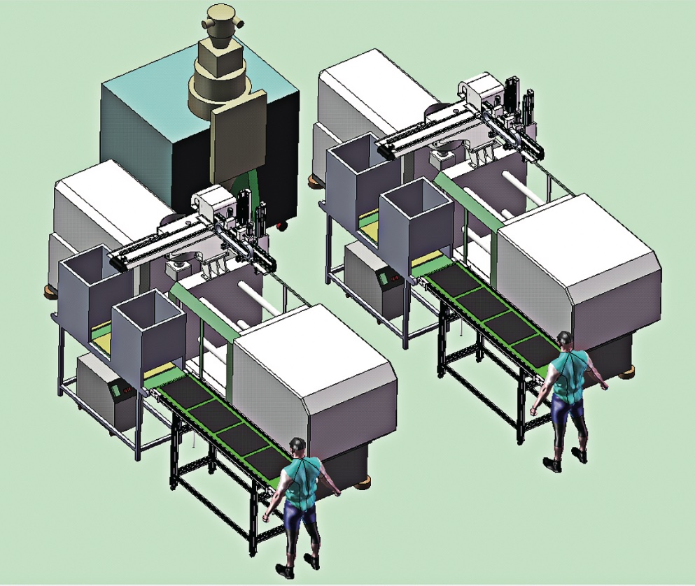 3-Axis Servo-Controlled Robot Arm– Reliable High-Speed Automation for Injection Molding Applications