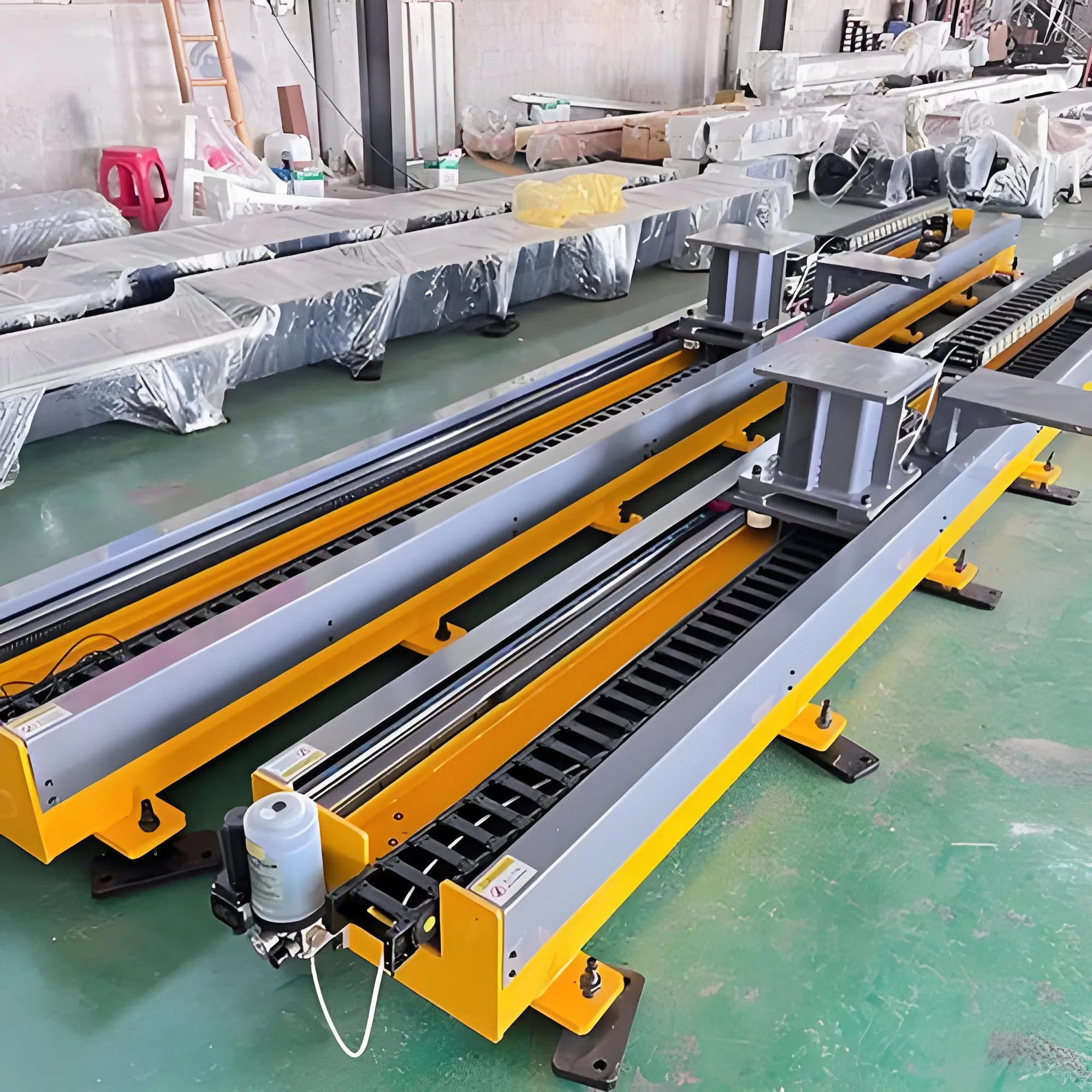 Heavy Duty 7th Axis Linear Rail System Long Travel Floor Track for Industrial Robot Automation