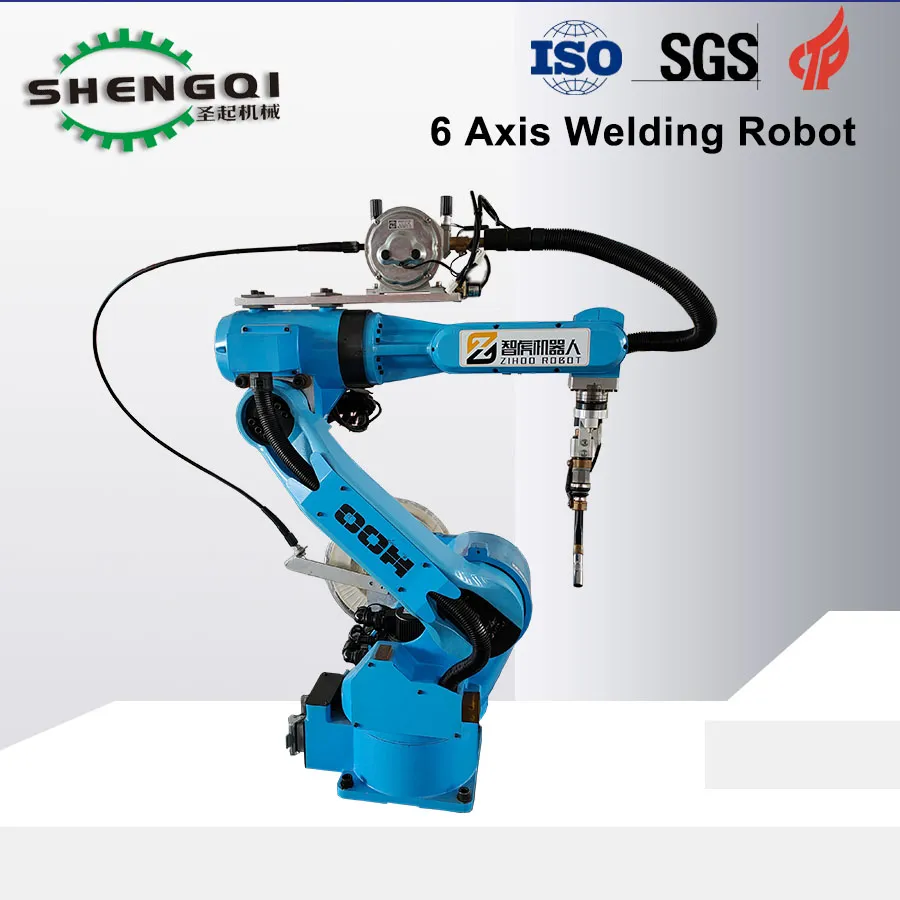 High-Accuracy 6 Axis Argon Arc Laser Welding Robot Arm Auto Welding Customized Fixture