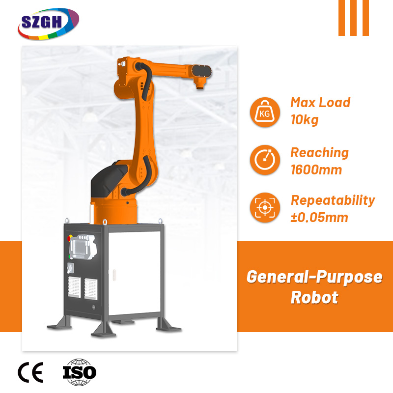 SZGH T1600 10kg Robotic Welding Arm for Steel Welding
