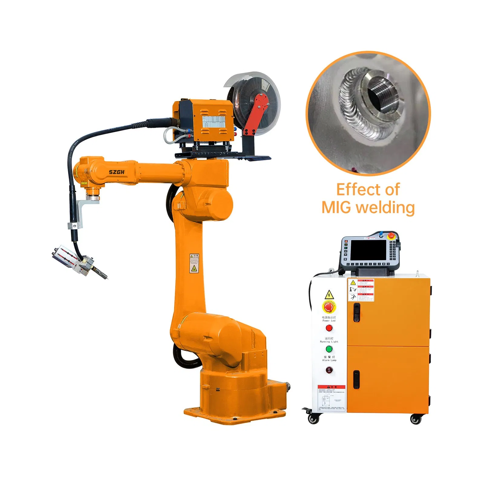 Szgh New Mini Industrial Robotic Arm Industrial Collaborative Robot Low Cost Robot Arm Kits for 10 Year Olds Welding Machine