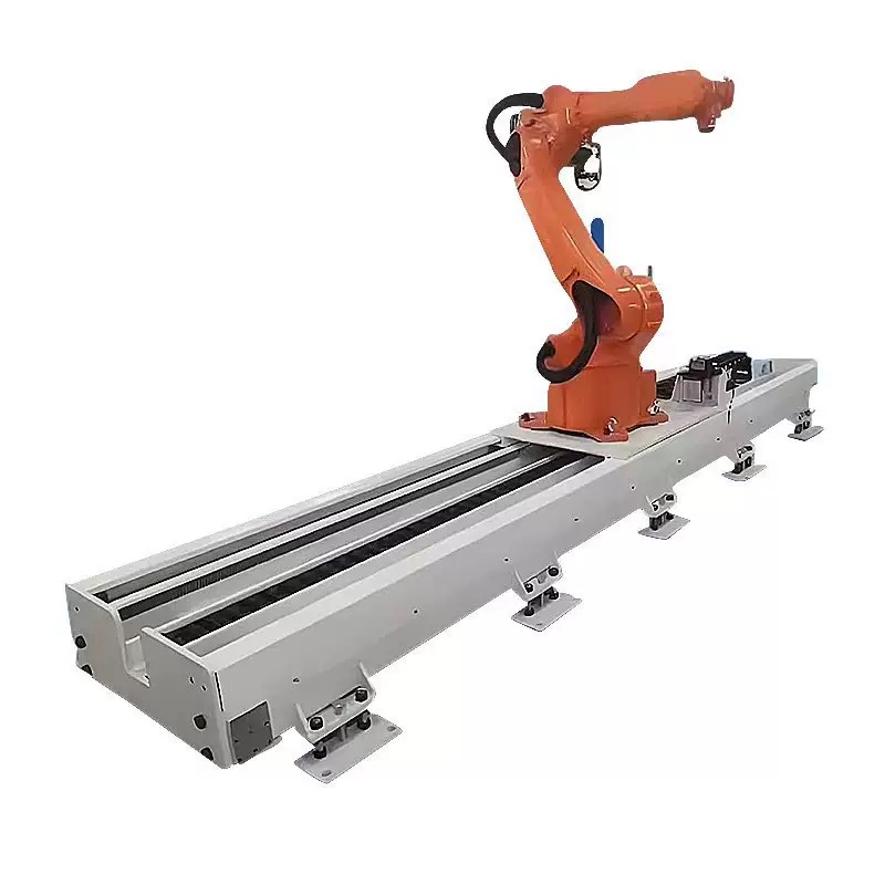 Heavy Duty 7th Axis Linear Rail System Long Travel Floor Track for Industrial Robot Automation