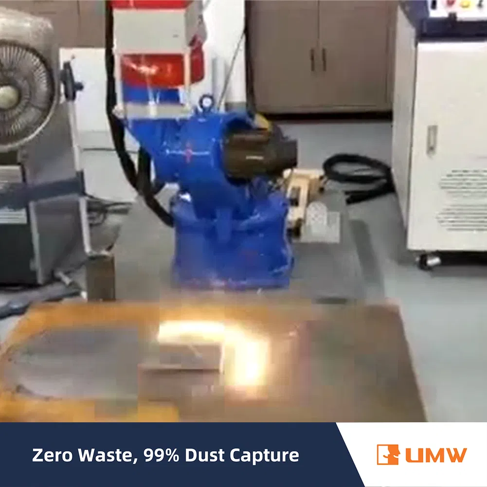High-Performance Fiber Laser Cleaning Arm for Wood Restoration