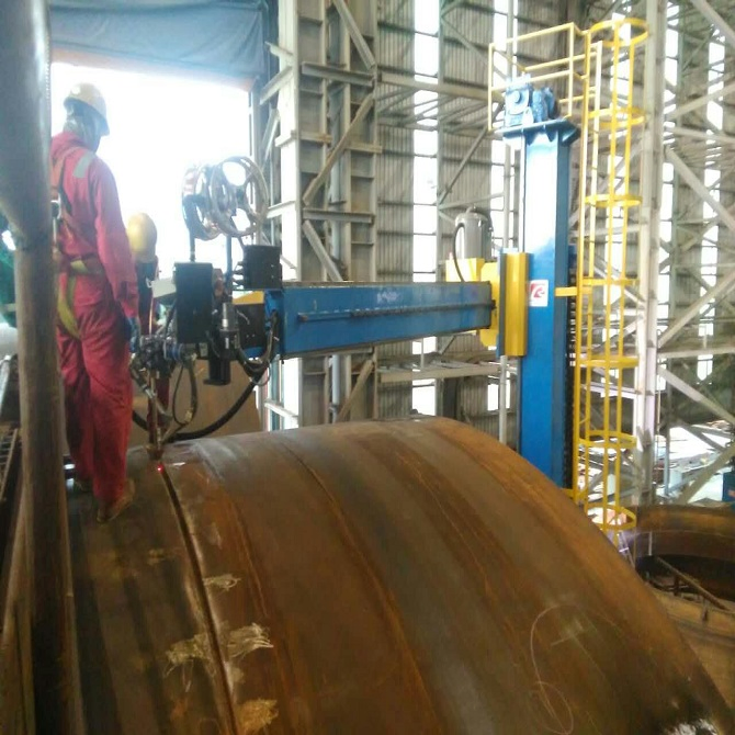 High Precision Welding Manipulator for Pressure Vessel Production Line
