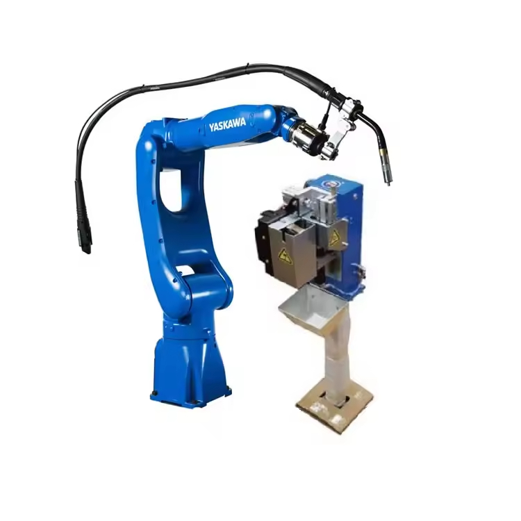 Yaskawa Welding Robotic Arm 6 Axis AR900 With HW Cleaning Station Automated Robotic Welding Solutions