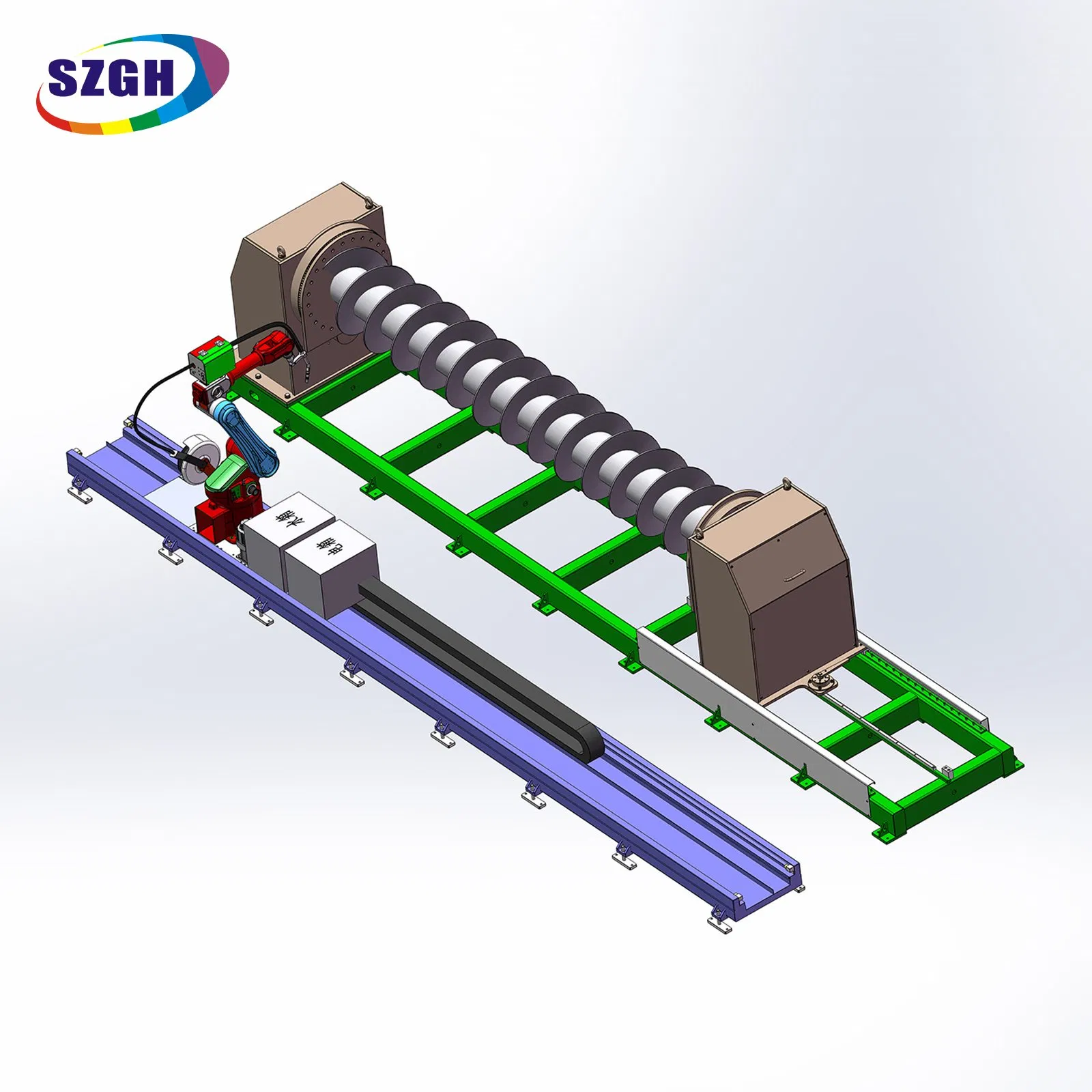 China TIG Laser Cutting MIG Mag Welding Robot for Rubbish Bin with Laser Seam Tracking Welding Robotic Arm Controller