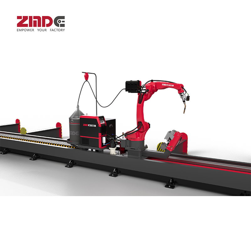 Zmde Trending Hot Selling 6 Axis Automatic Robotic Arm Welding Robot for Metal H Beam Steel Structure Automatic H Beam Processing Robotic Welding Robot Arm