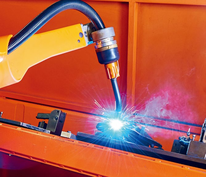 New Customizable Six Axis Welding Robot Arm with PLC Motor Automatic Welding Torch Cleaning Station for Pressure Vessel Welding