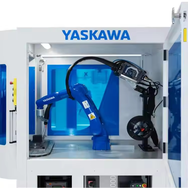 Yaskawa Welding Robotic Arm 6 Axis AR900 With HW Cleaning Station Automated Robotic Welding Solutions