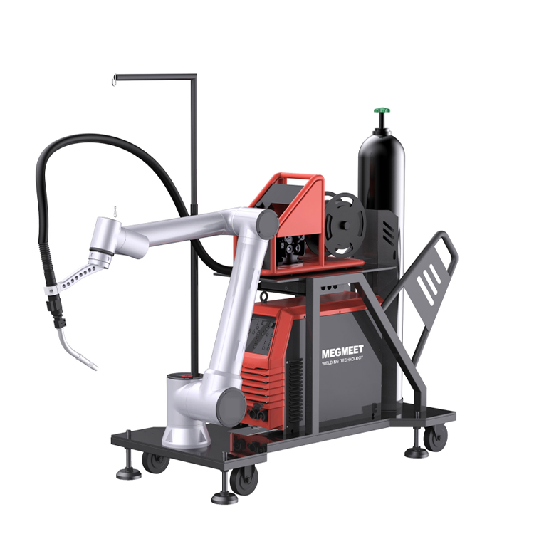 6-Axis Arm Arc Mig Mobile Welding Robot Workstation for Automated Welding of Pipe Steel Structures