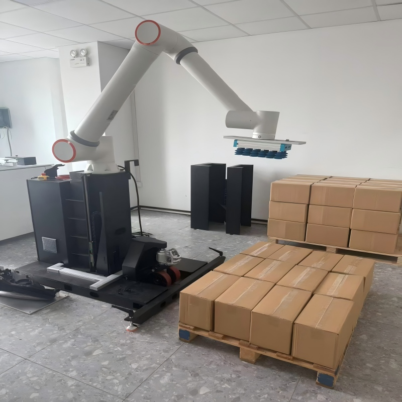 Collaborative Robot Arm for Palletizing, Industrial Robotic Arm for Box Stacking and Material Handling