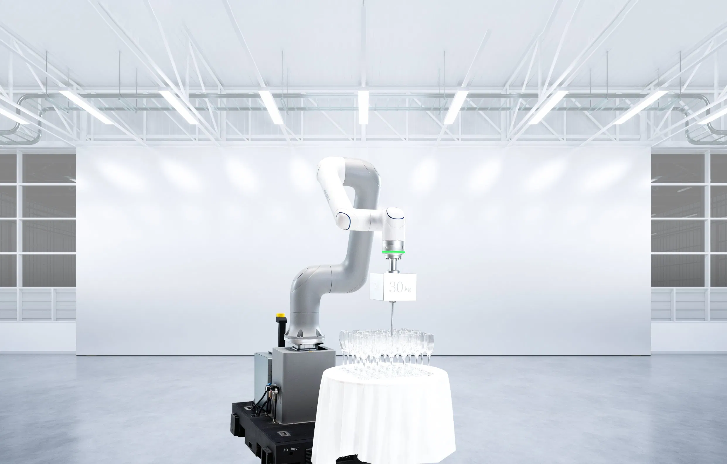 6-Axis Industrial Robot Arm with High Precision, Vision Camera &amp; Automatic Gripper for Automation