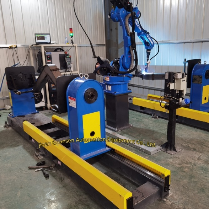 Professional Metal Carbon Steel Welding Solution: 6-Axis Industrial Welding Robot Controlled by a Customizable Positioner for Automated Welding