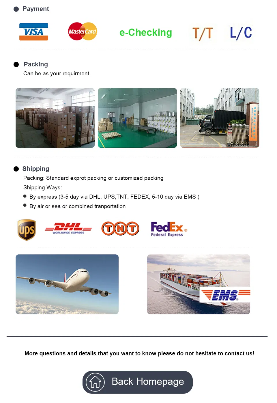 Shipping Details