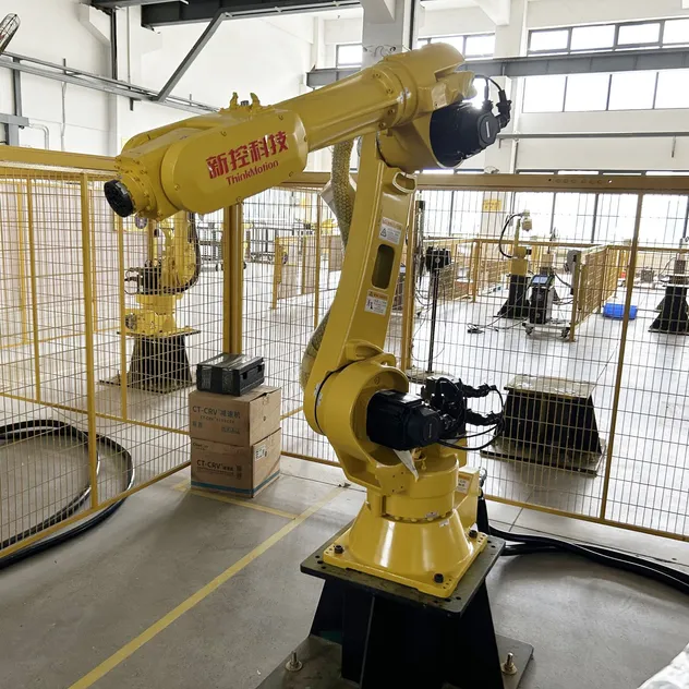 an Electric Industrial Robotic Arm for Automated Welding of Metal Parts