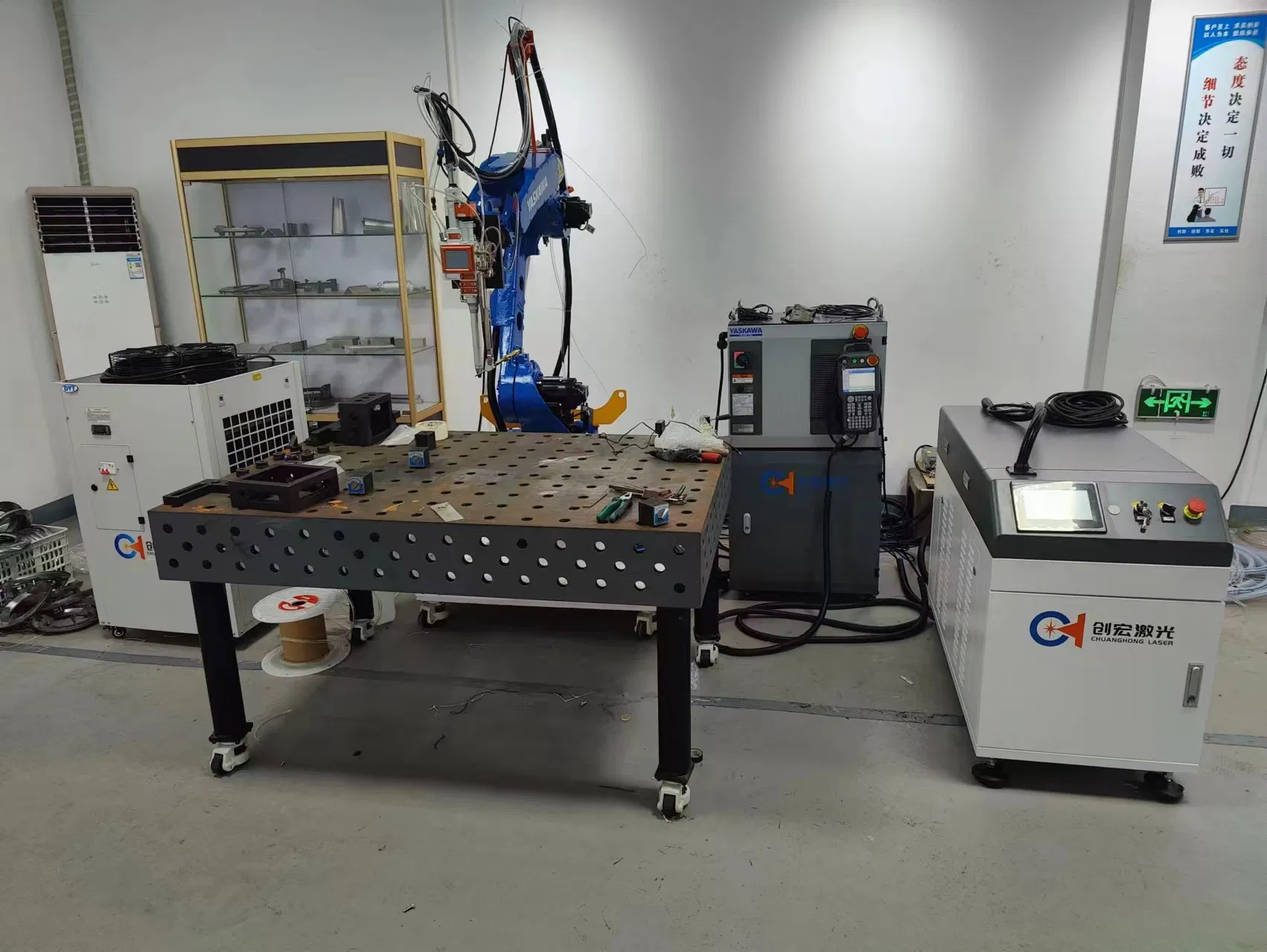 Automatic 4kw Fast Movement Six-Axis Deep Fusion Metal Aluminum Industrial Robot Robotic Arm Arc Laser Welding Machine