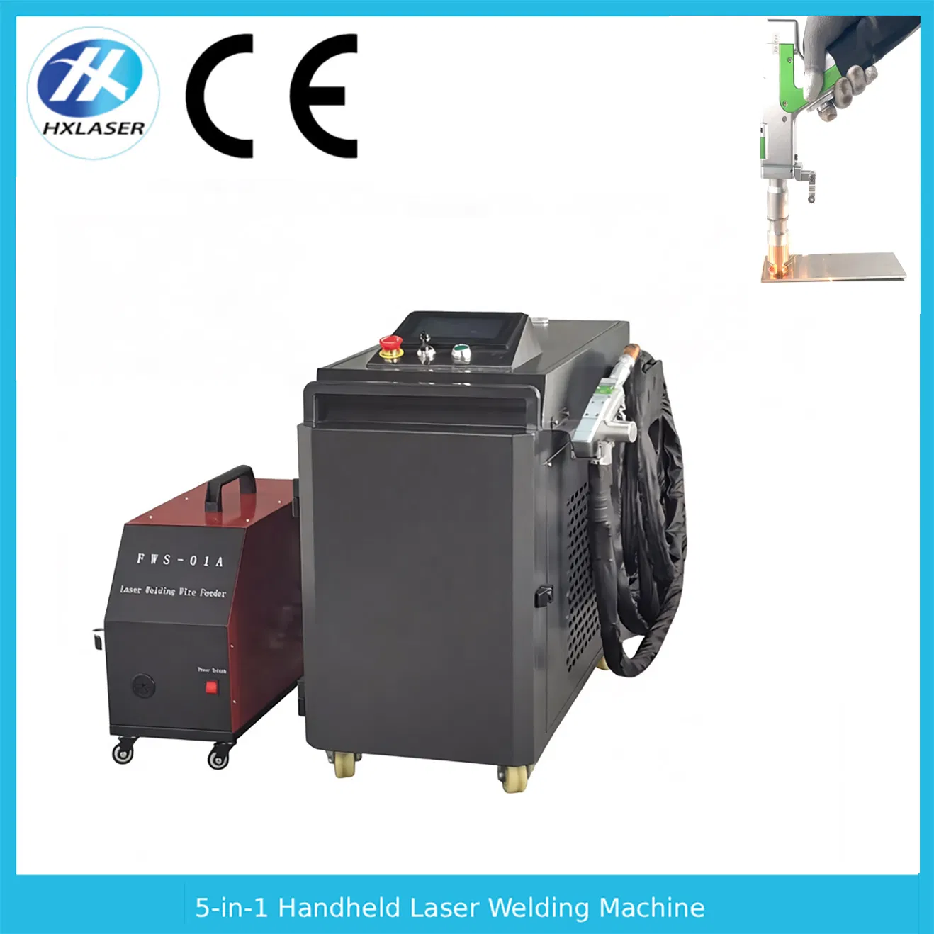 All-Metal Welder 2000W Handheld Fiber Laser, for Stainless Steel, Aluminum, Copper